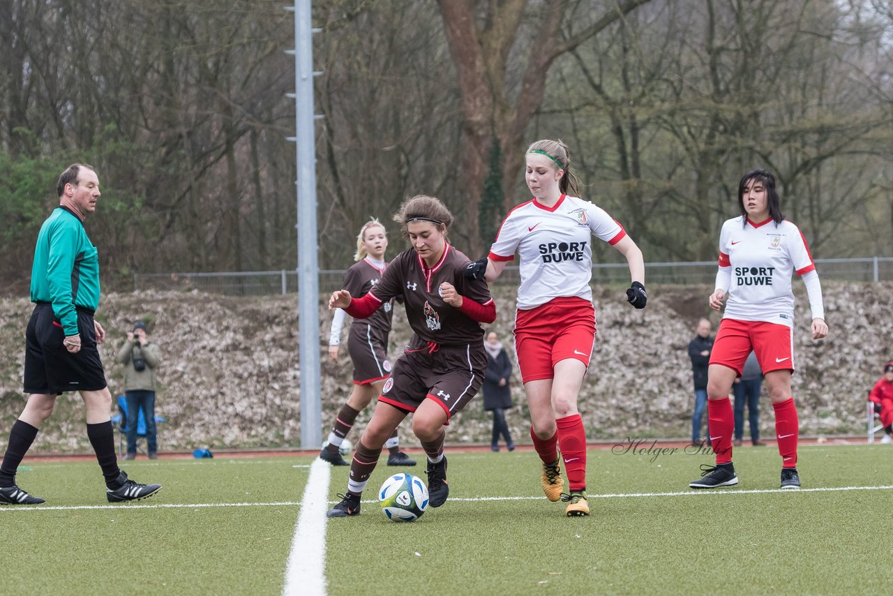 Bild 216 - B-Juniorinnen Walddoerfer - St.Pauli : Ergebnis: 4:1